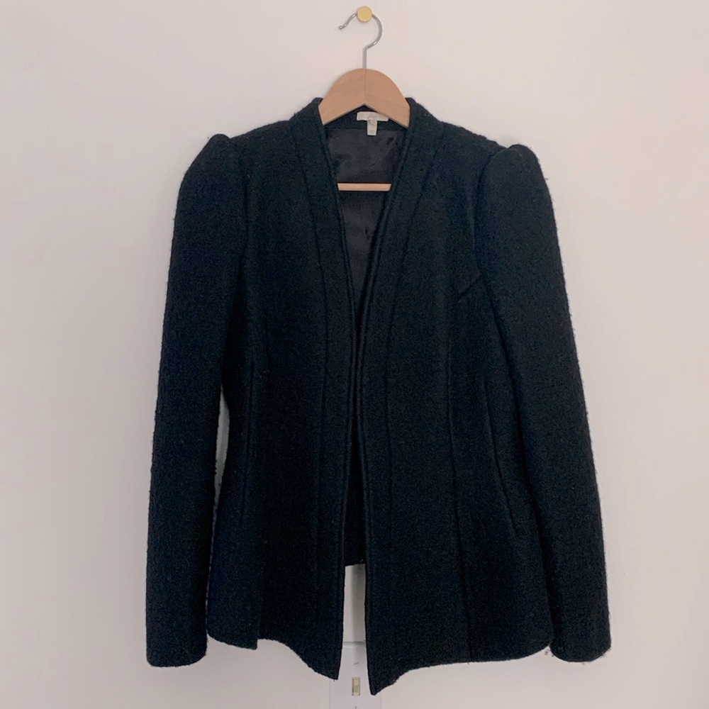 Joie Puff Shoulder Equestrian Style Wool Jacket